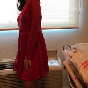 Red Lace dress